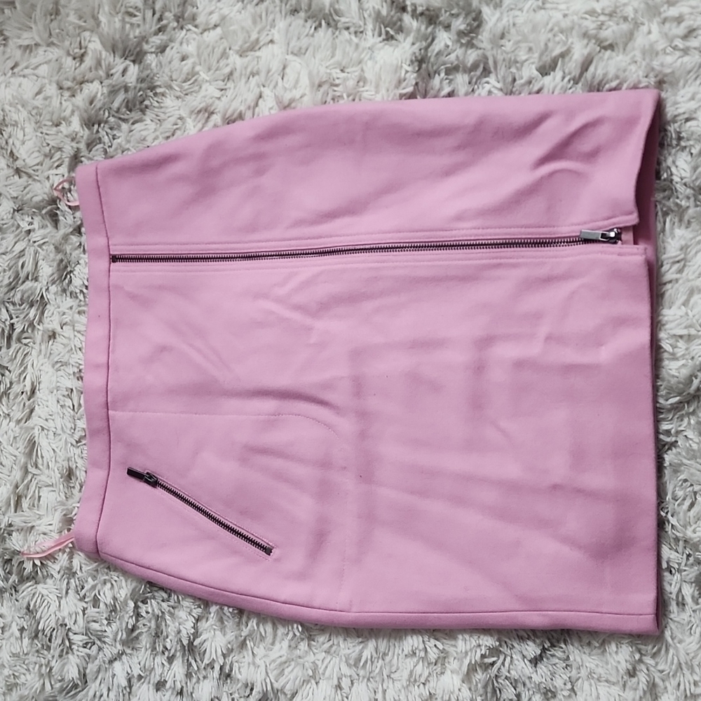 BNWOT, J Crew Pink Pencil Wool Skirt